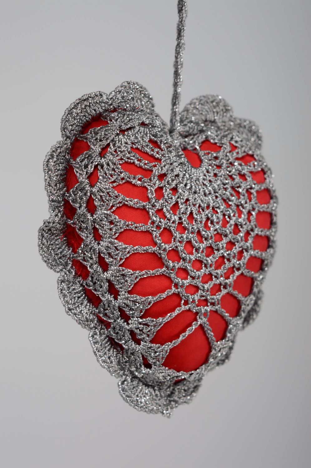 Crochet interior pendant heart photo 1
