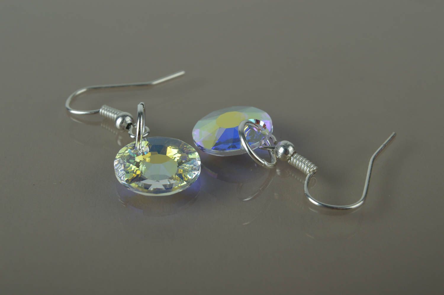 Ohrringe aus Glas handmade Ohrringe Schmuck Ohrhänger gelb Ohrringe für Damen  foto 5