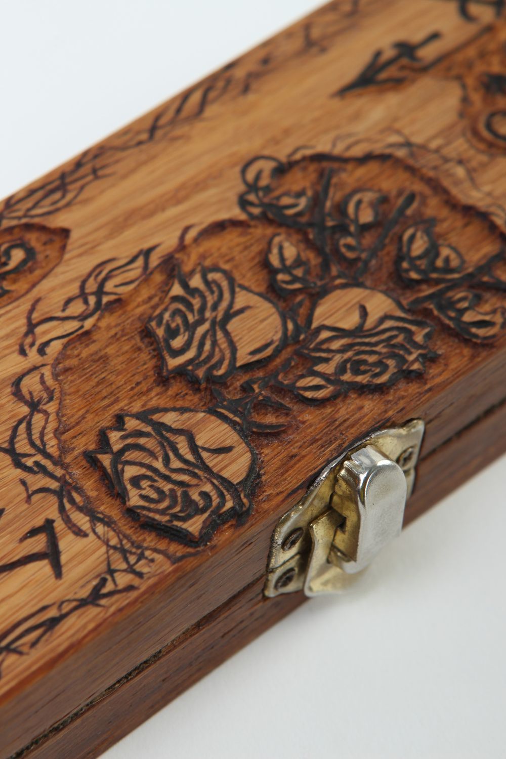 Joyero de madera hecho a mano accesorio de mujer lujoso regalo original foto 2