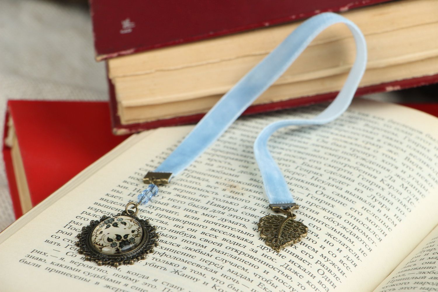 Bookmark in vintage style photo 1