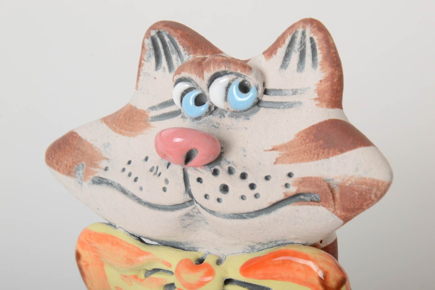 Keramik Handarbeit Spardose Katze Ton Deko ausgefallene Spardose originell foto 3