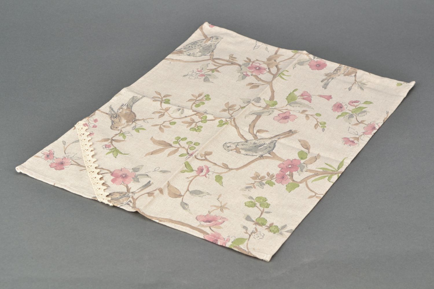 Beautiful decorative napkin made of cotton and polyamide photo 4