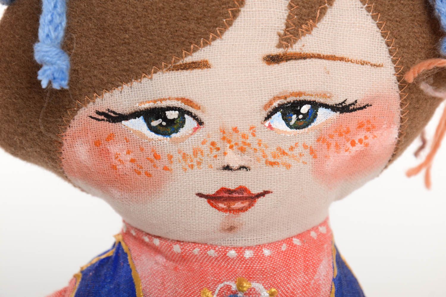 Handmade Designer Puppe im Rock Stoff Spielzeug künstlerische schöne Puppe  foto 3