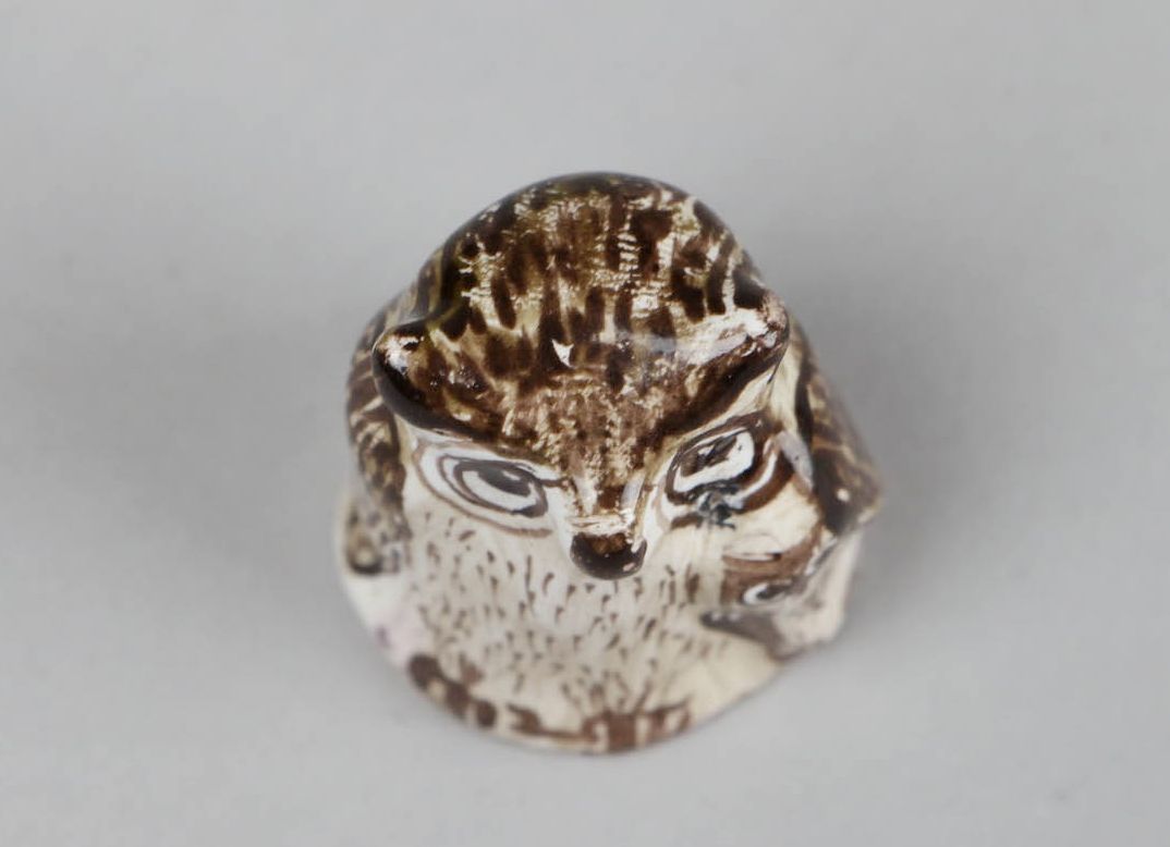 Ceramic Thimble in the Shape of an Owl photo 3