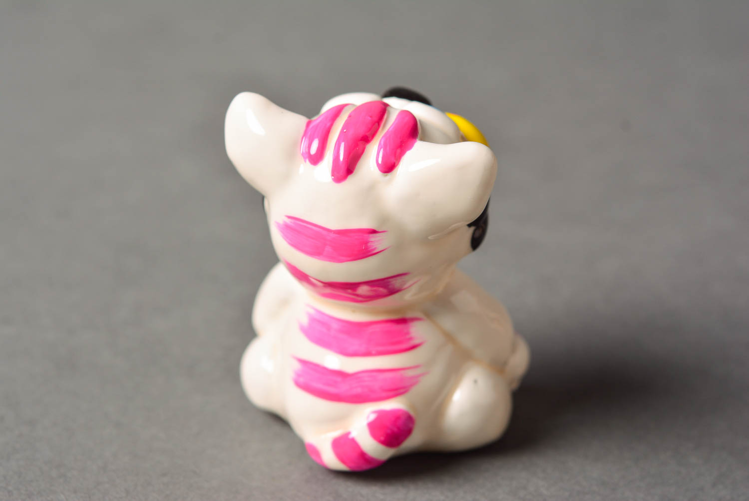 Statuetta in gesso fatta a mano figurina decorativa bella tigre bianca
 foto 5