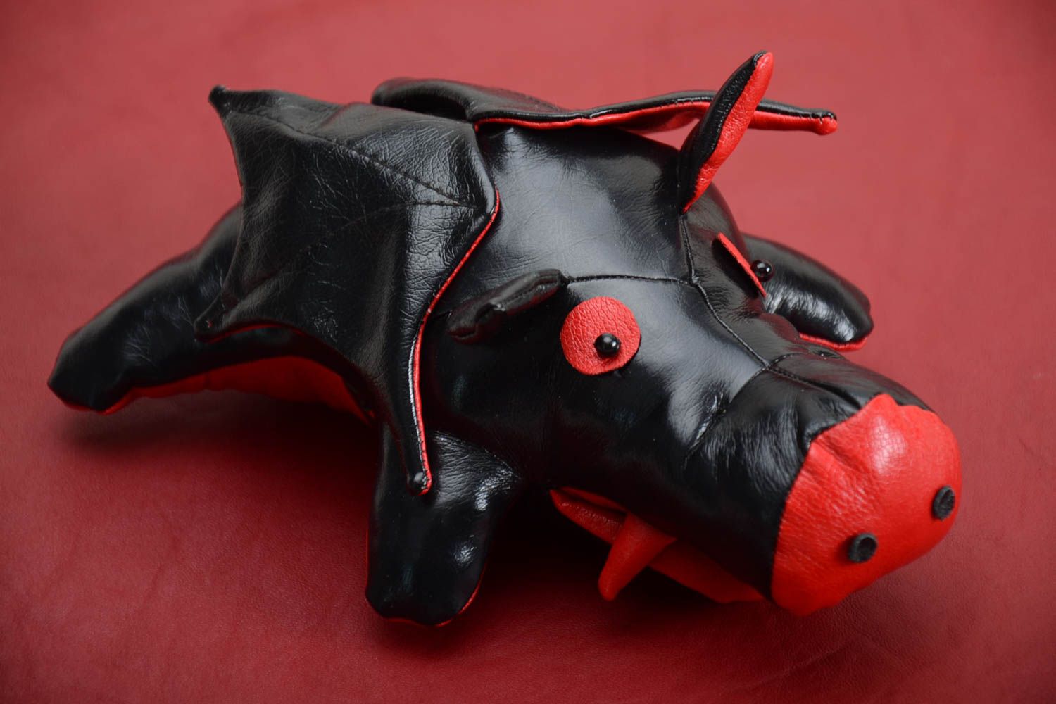 Handmade Schwein Stofftier Kuschel Tier lustiges Spielzeug Deko Ideen Haus foto 1