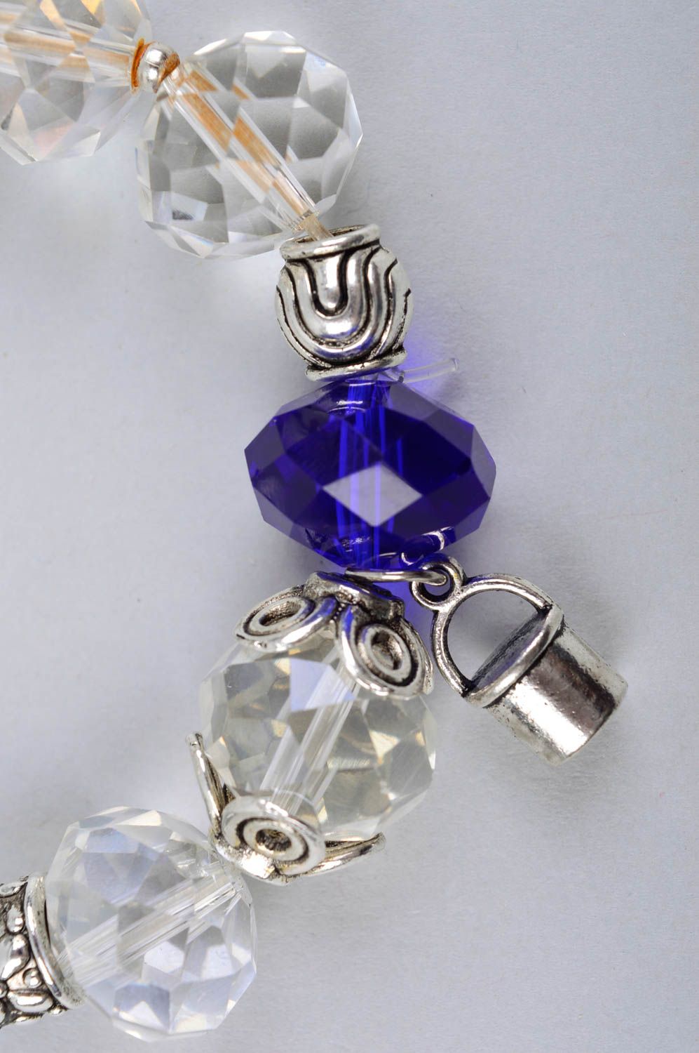 Bracelet cristaux transparents Bijou fait main élégant Cadeau pour femme photo 5