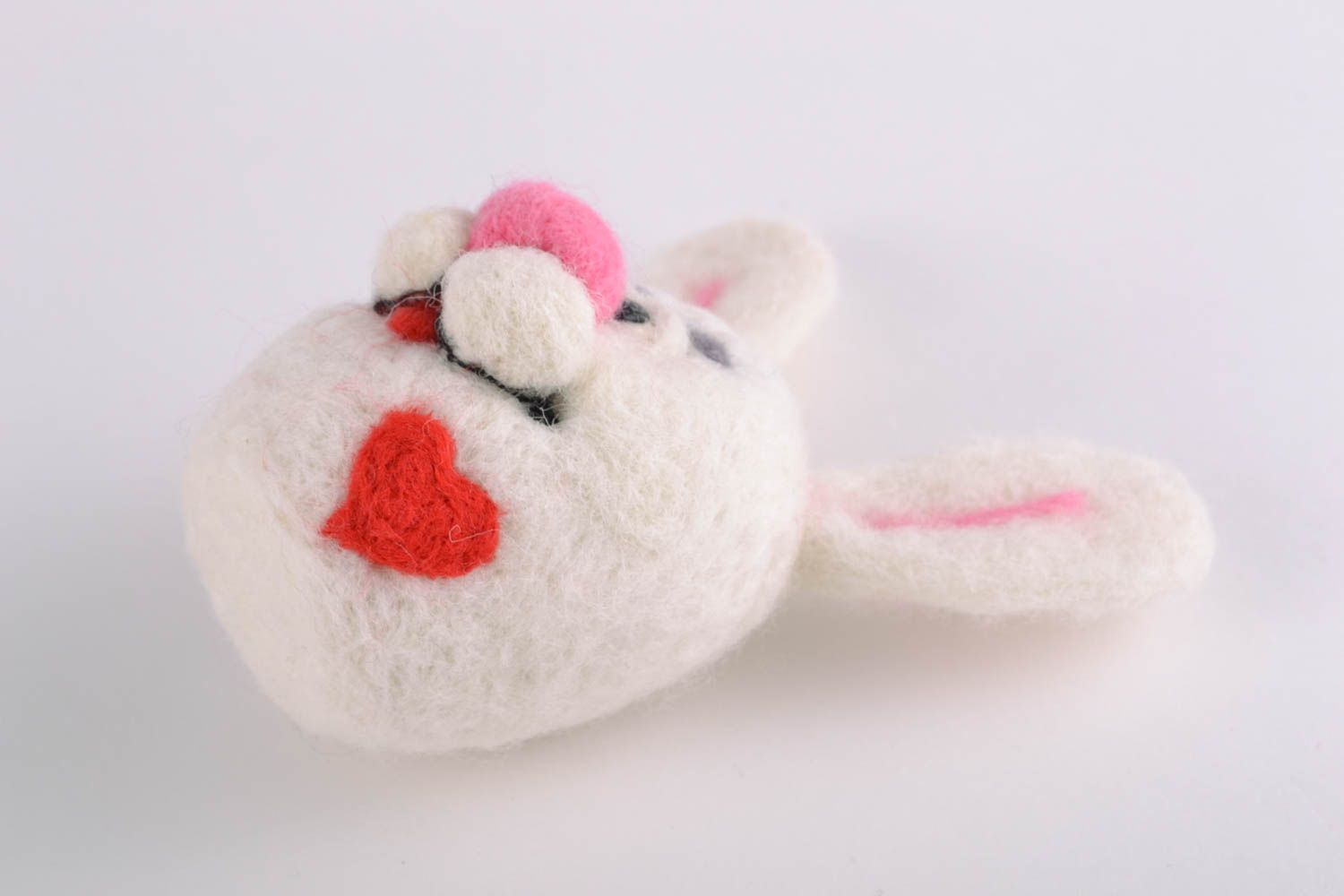 Interior toy made of natural wool Rabbit photo 5