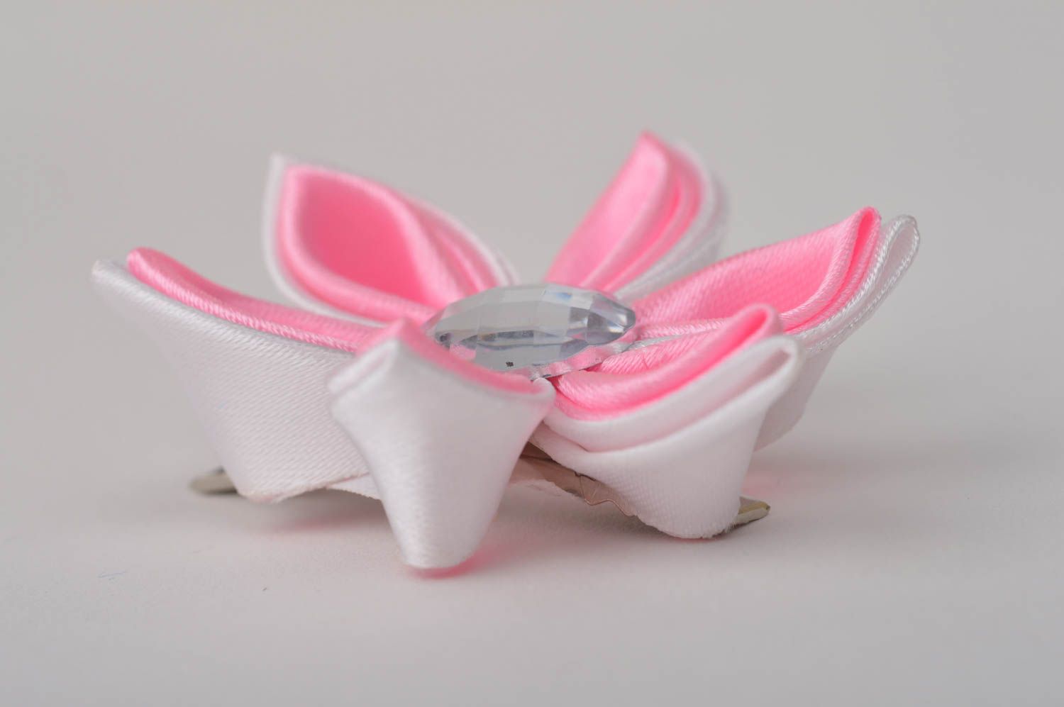 Handmade hair clip kanzashi flower hair accessories for girls gifts for kids photo 8