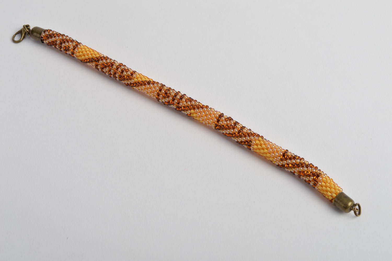 Pulsera de abalorios hecha a mano marrón bisutería artesanal regalo para mujeres foto 5