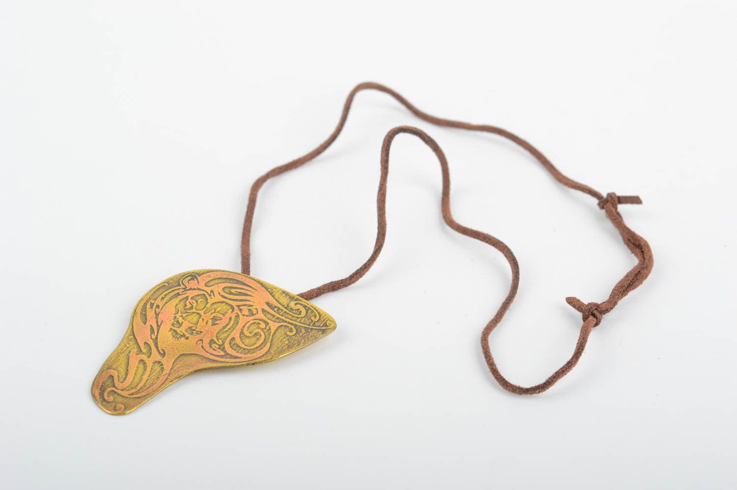 Handmade metal  bijouterie brass accessories neck pendant present for women photo 3