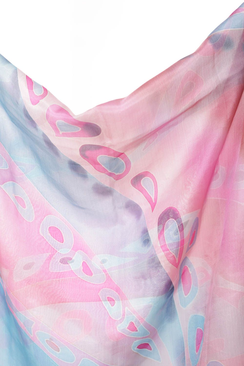 Cold batik silk scarf Abstraction photo 4