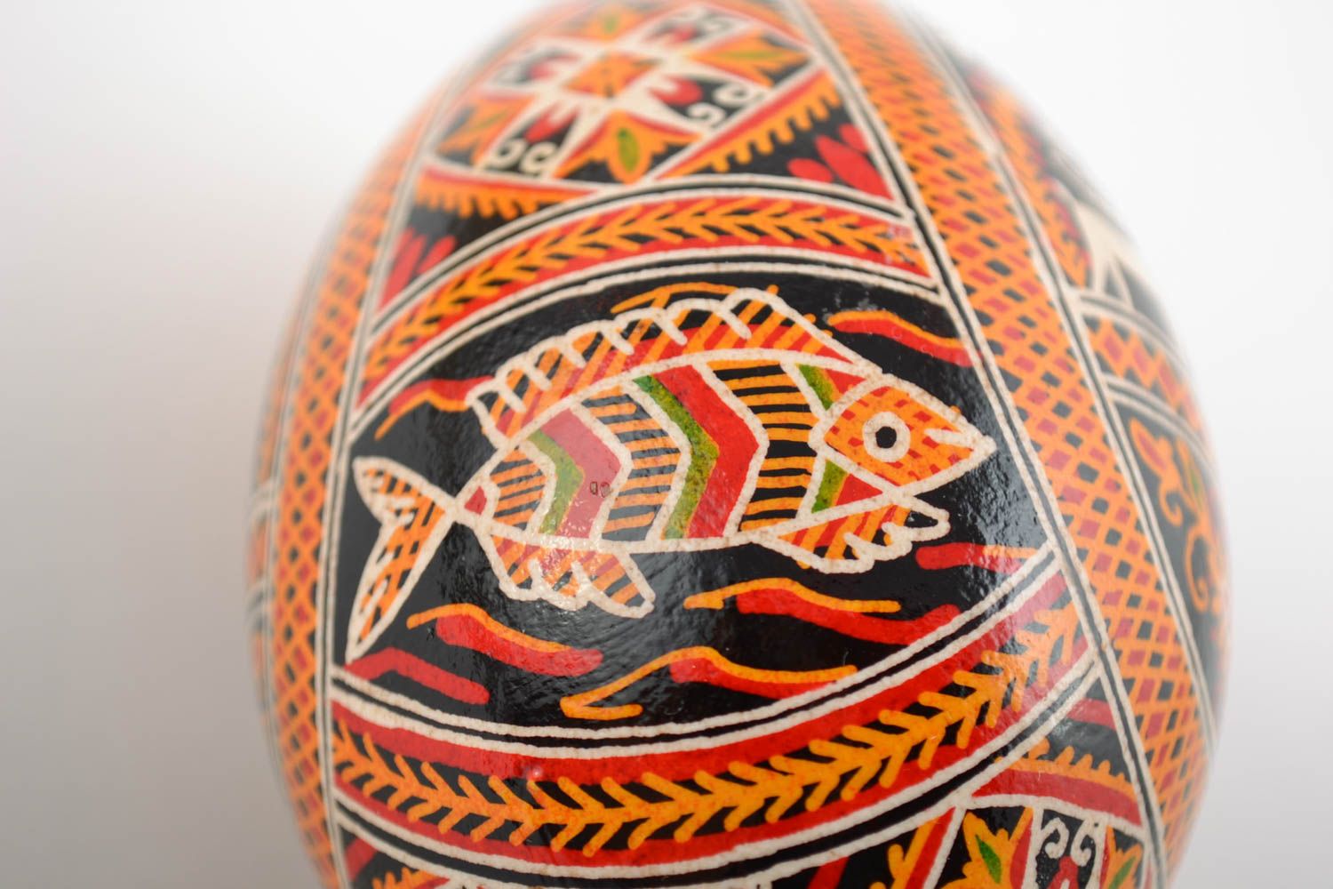 Huevo de Pascua de ganso amuleto para casa decoracón artesanal bonito foto 4