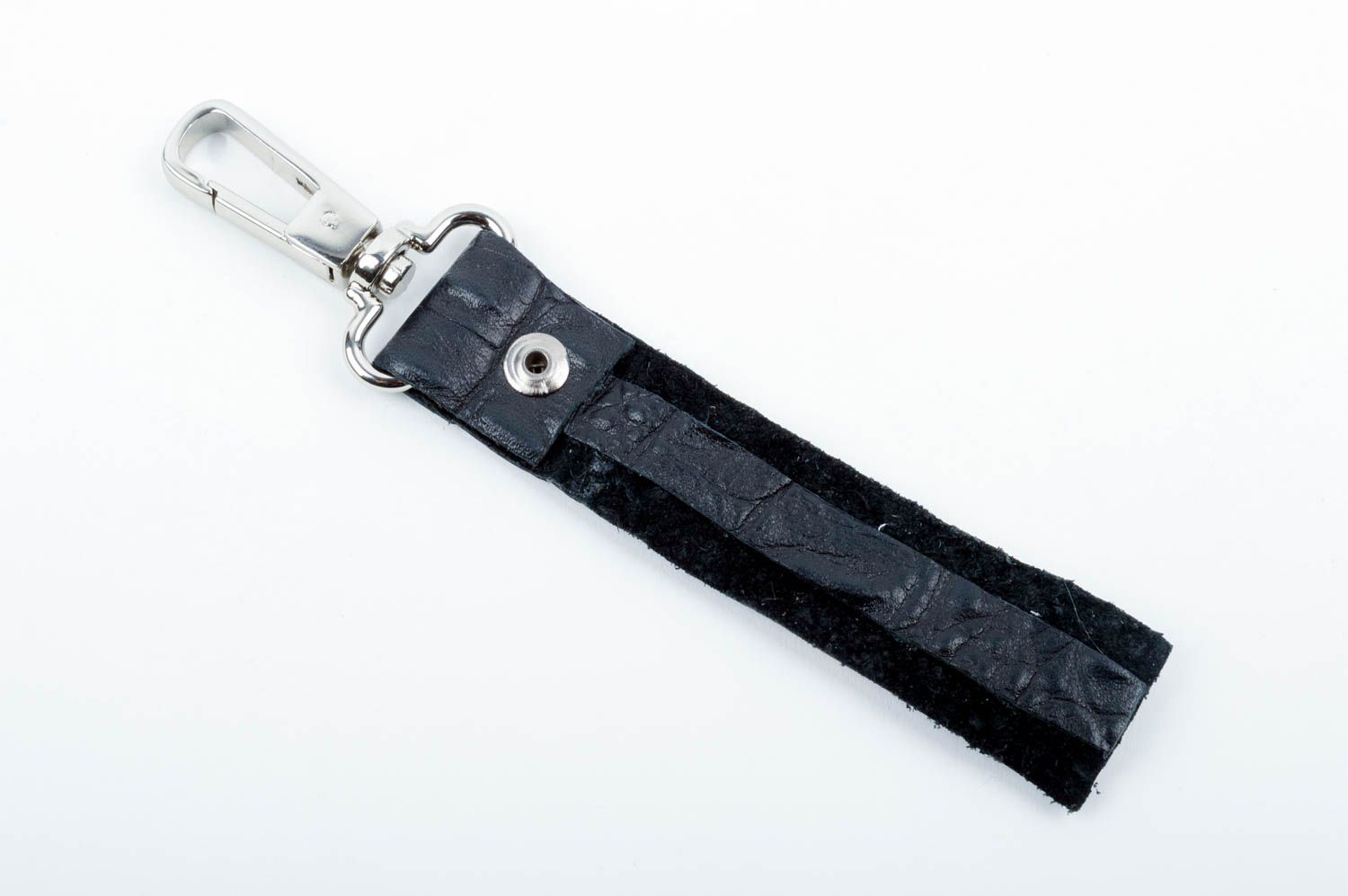 Leather keyring handmade key holder unusual key charm designer present photo 5