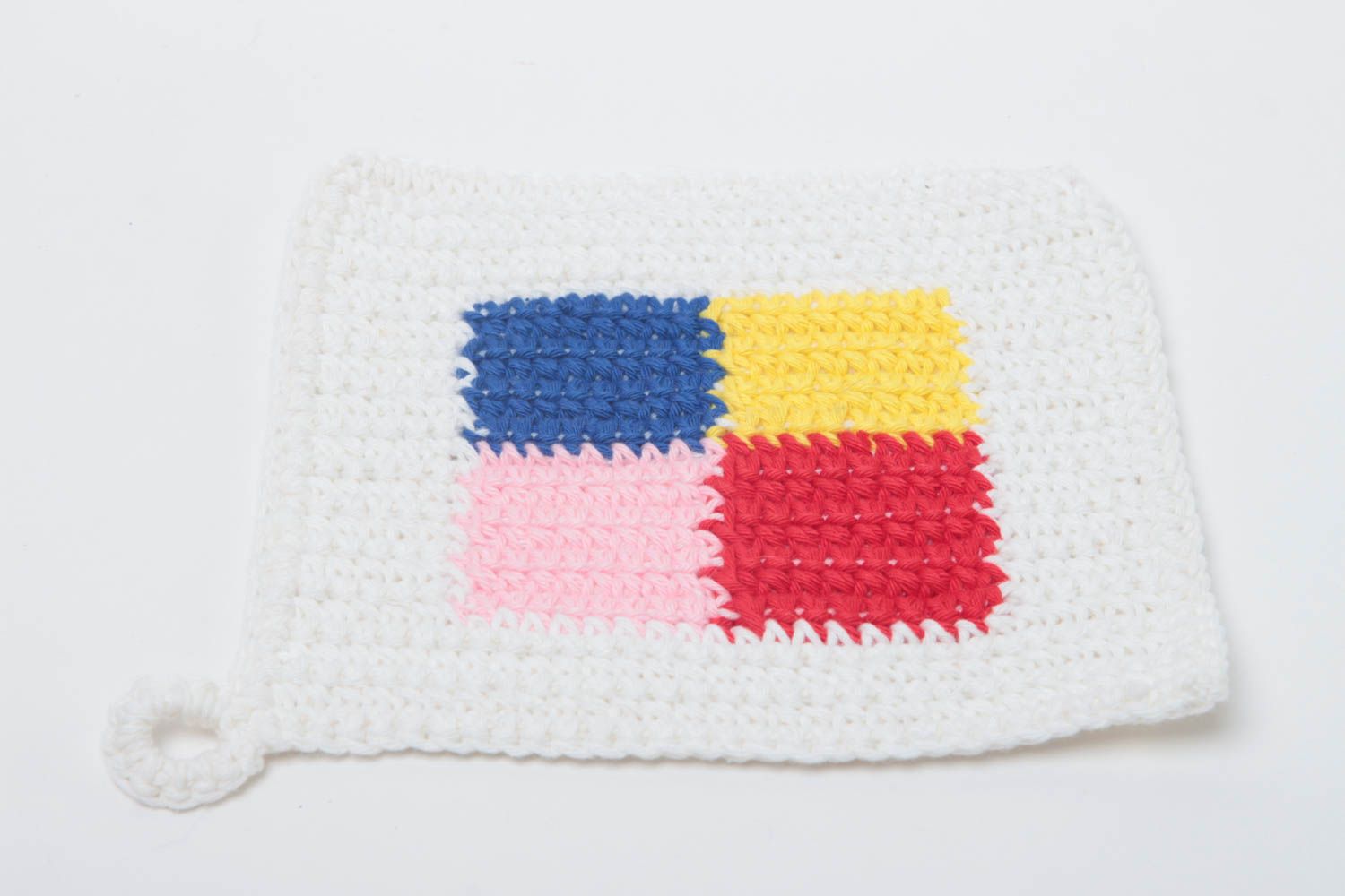 Unusual handmade pot holder homemade crochet potholder home textiles gift ideas photo 4