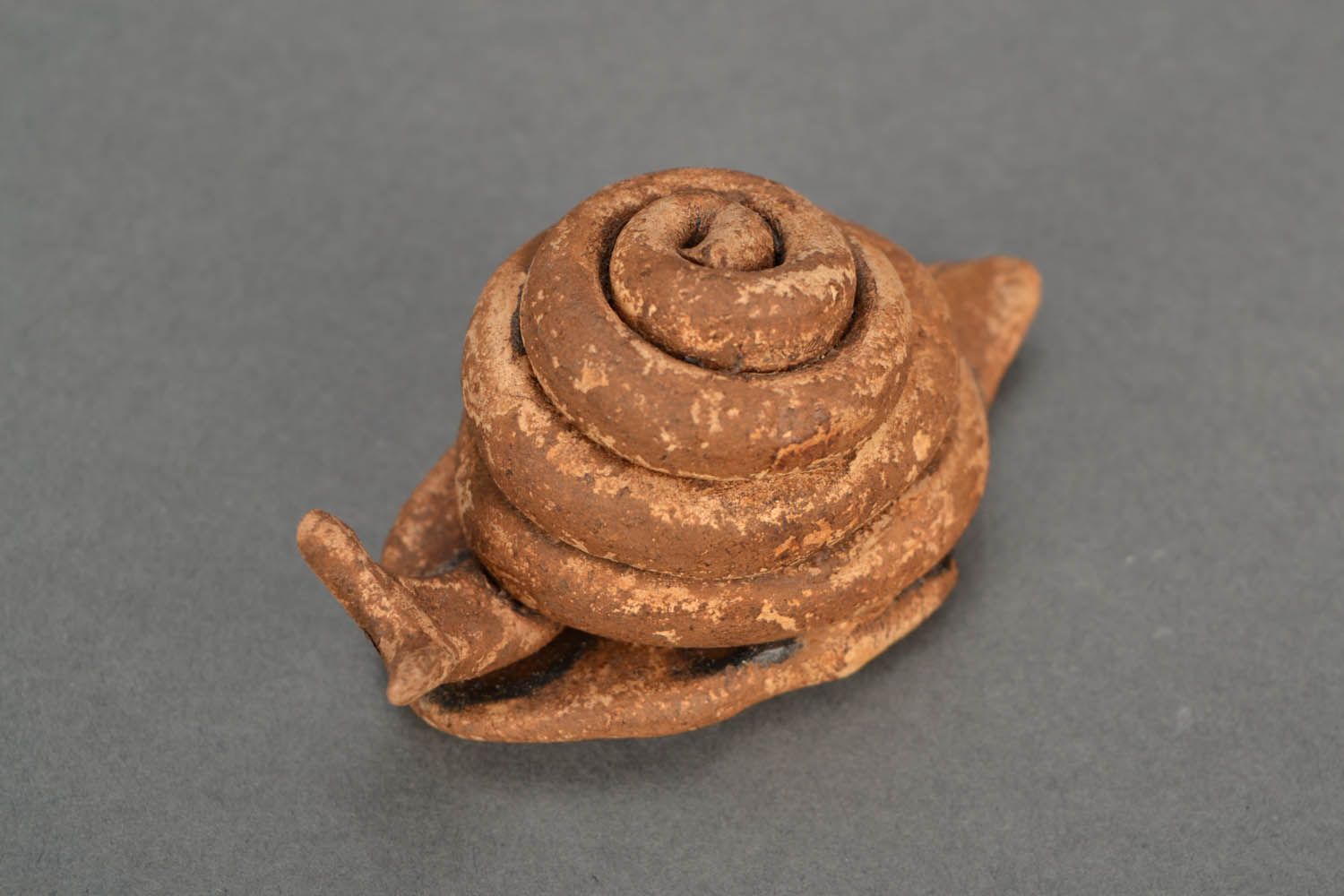 Figurine en argile escargot faite main  photo 5