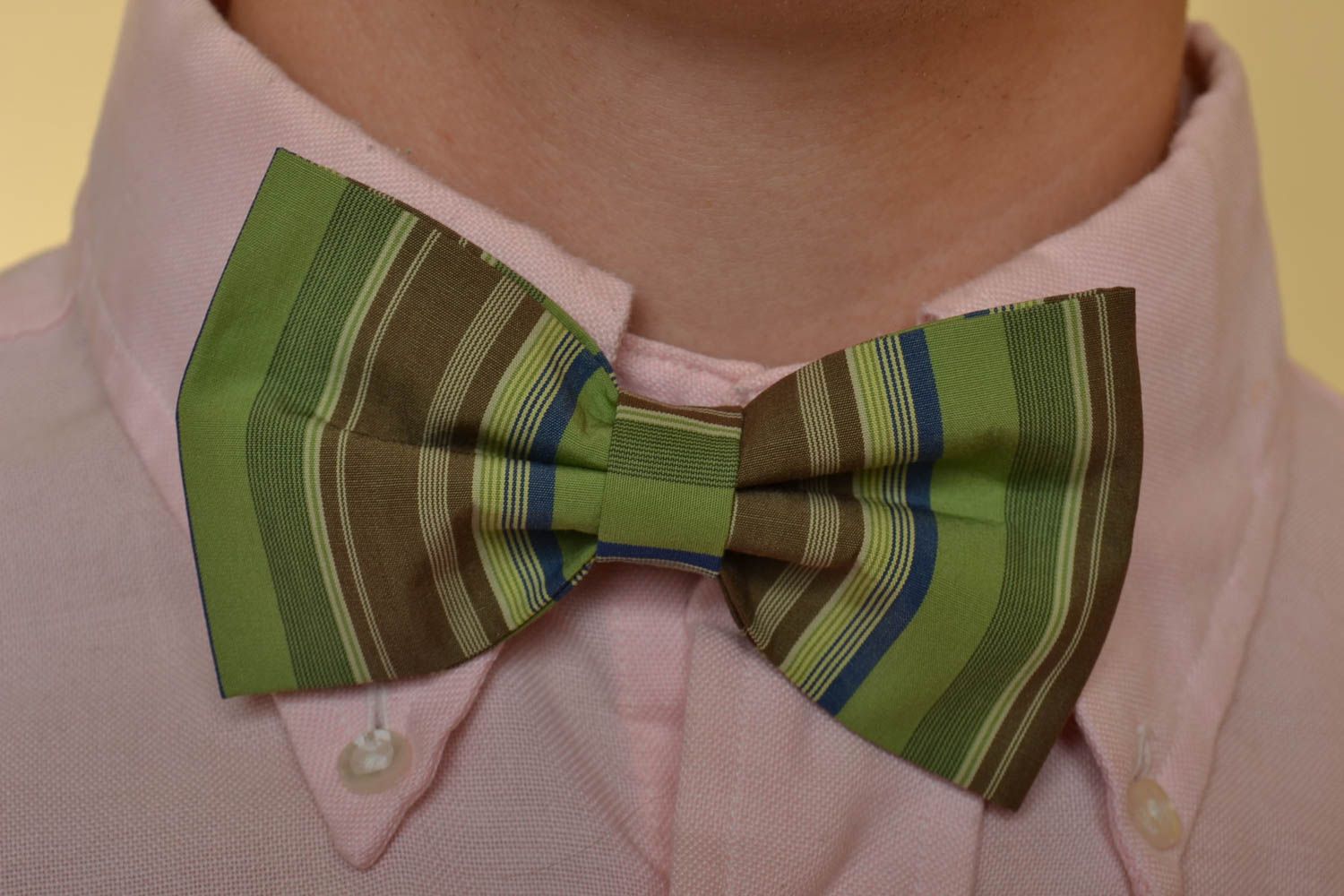 Handmade fabric bow tie for men present for men stylish designer bow tie photo 1