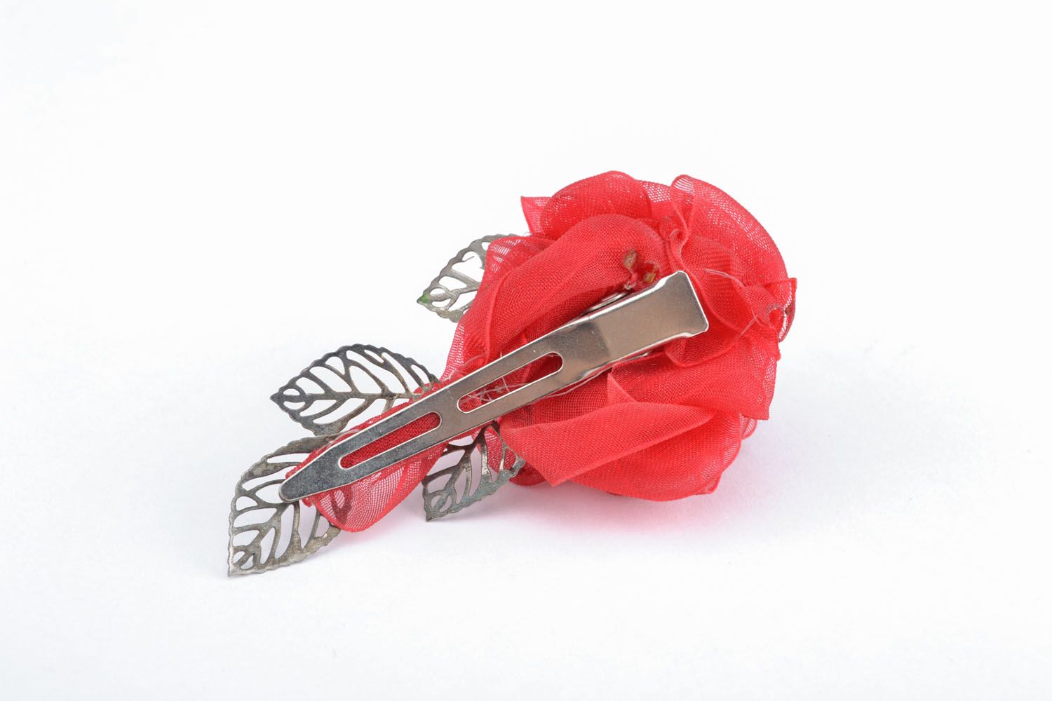 Brooch hair clip in the shape of flower photo 2
