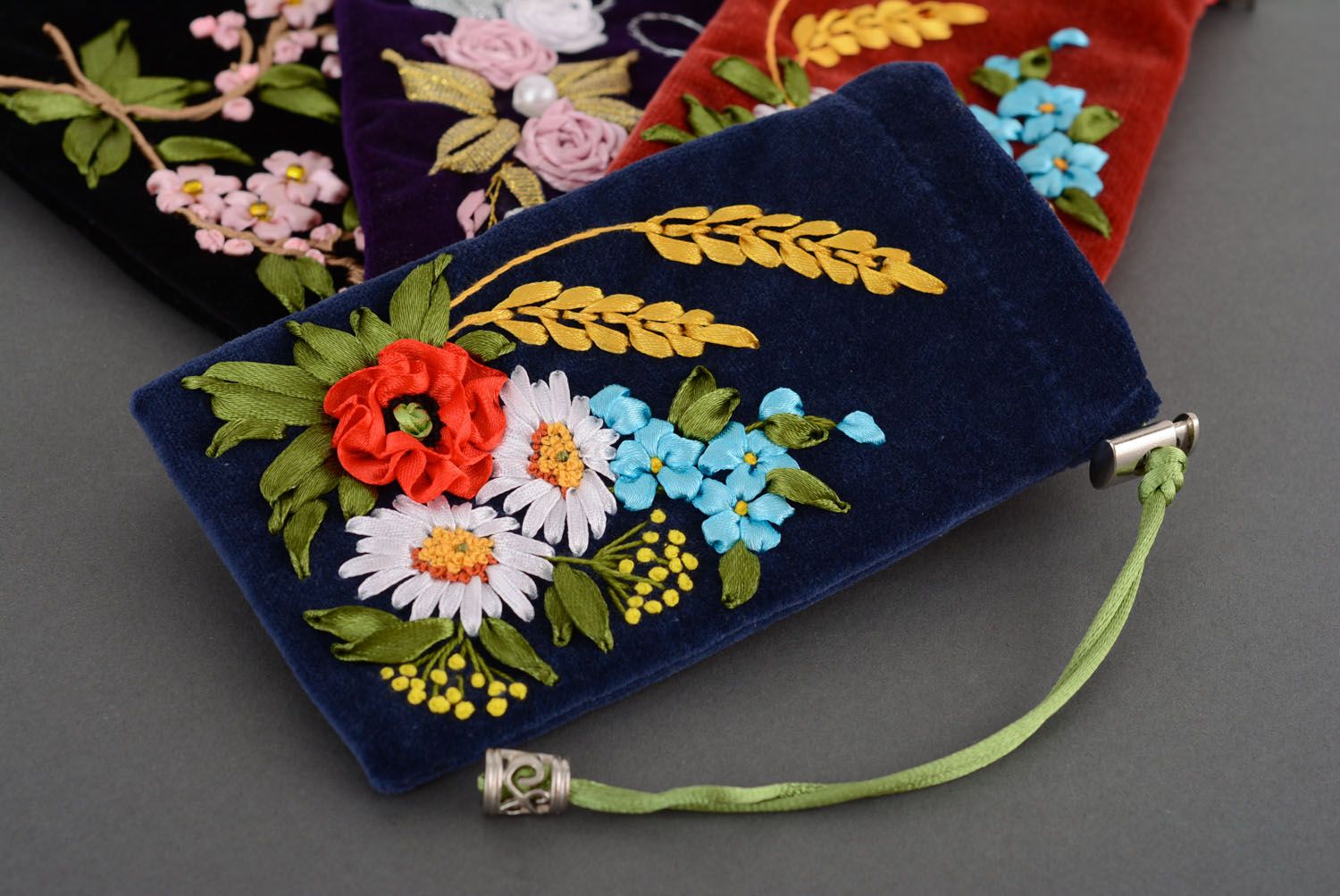 Velor phone case with embroidery photo 4