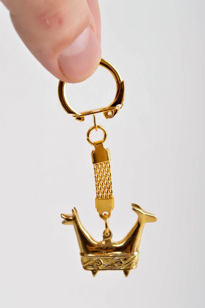 Beautiful handmade metal keychain best keychain cool keyrings phone charm photo 5