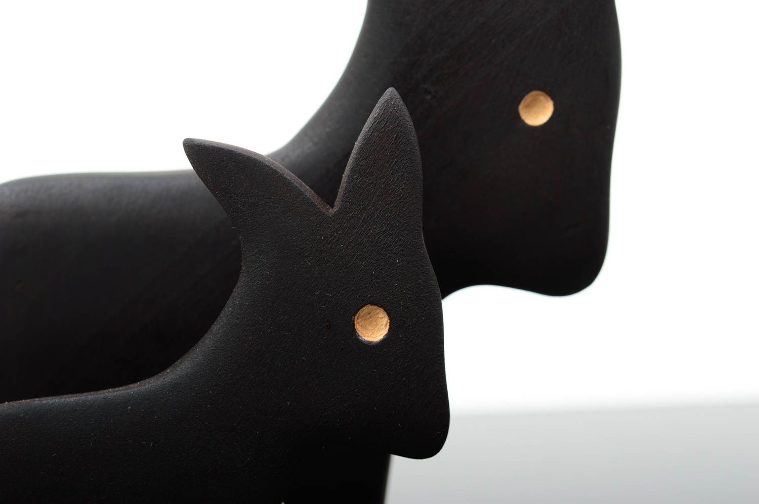 Handmade Figur Deko schöne Dekoideen Dekoration aus Naturmaterialien schwarz foto 3