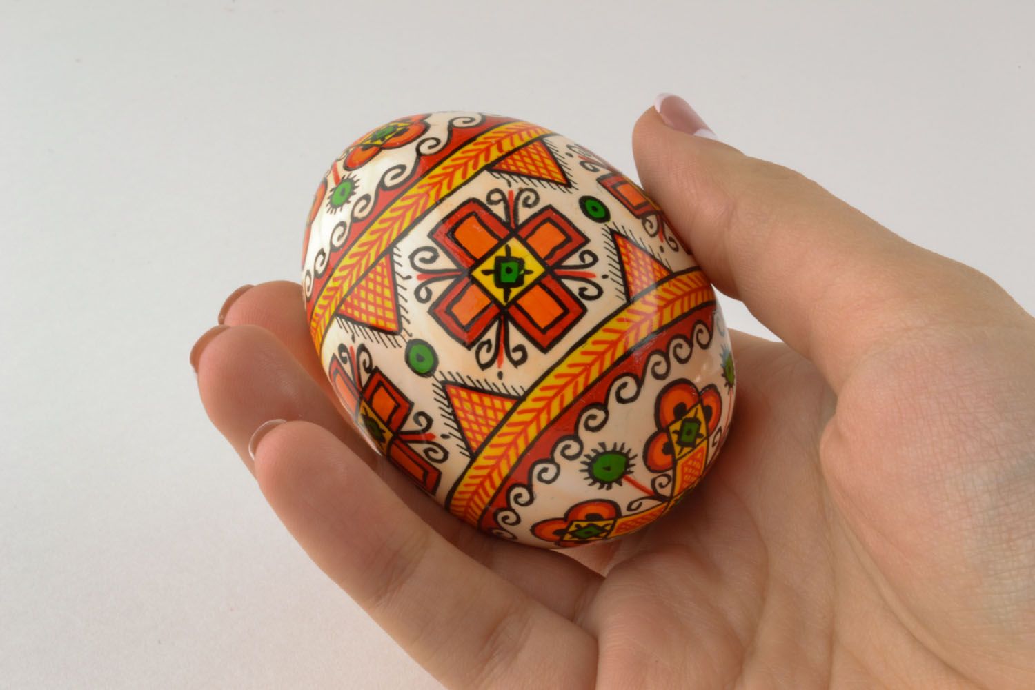 Huevo de Pascua de madera foto 2
