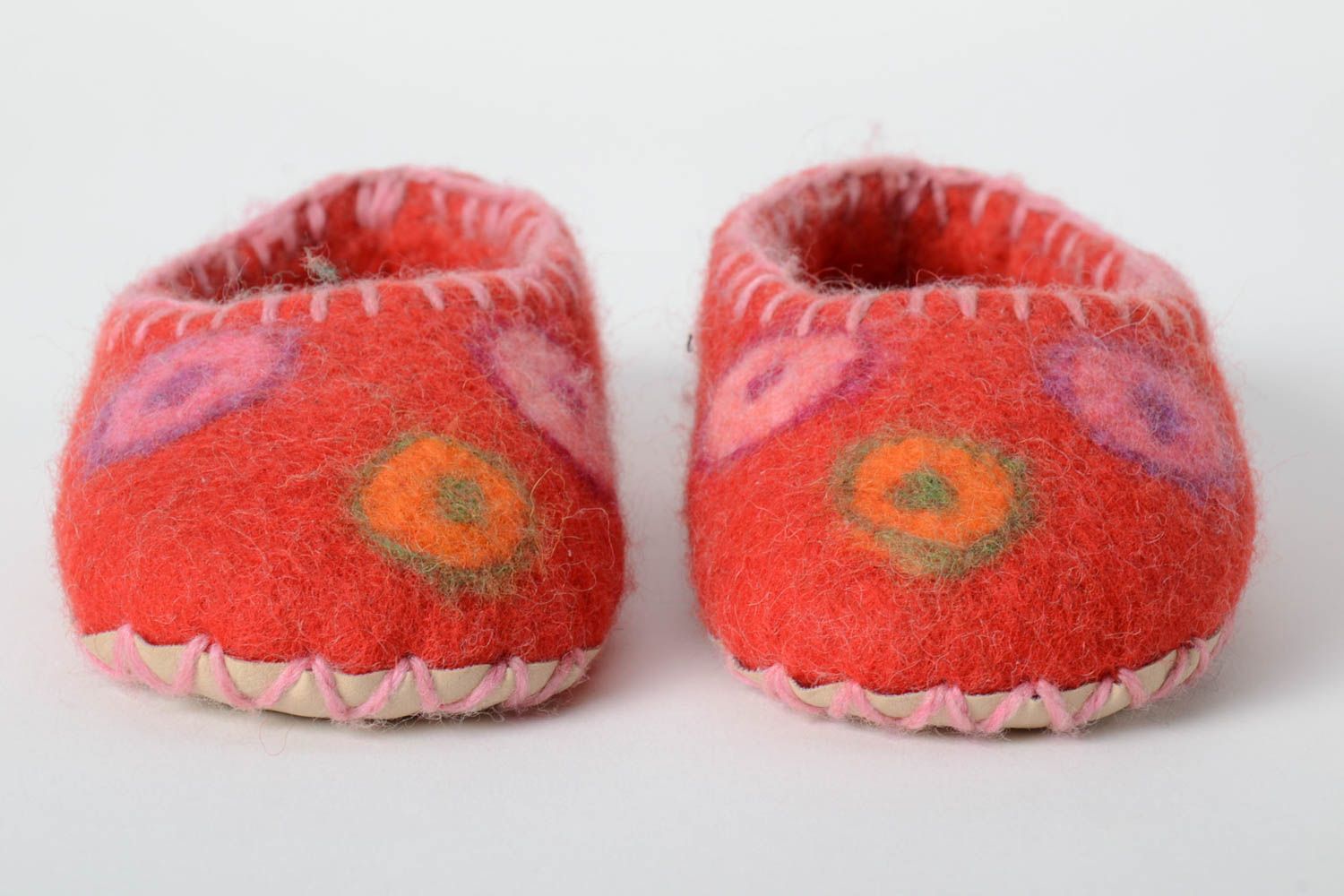 Pantuflas infantiles pequeñas zapatillas de casa hechas a mano regalo para niños foto 2