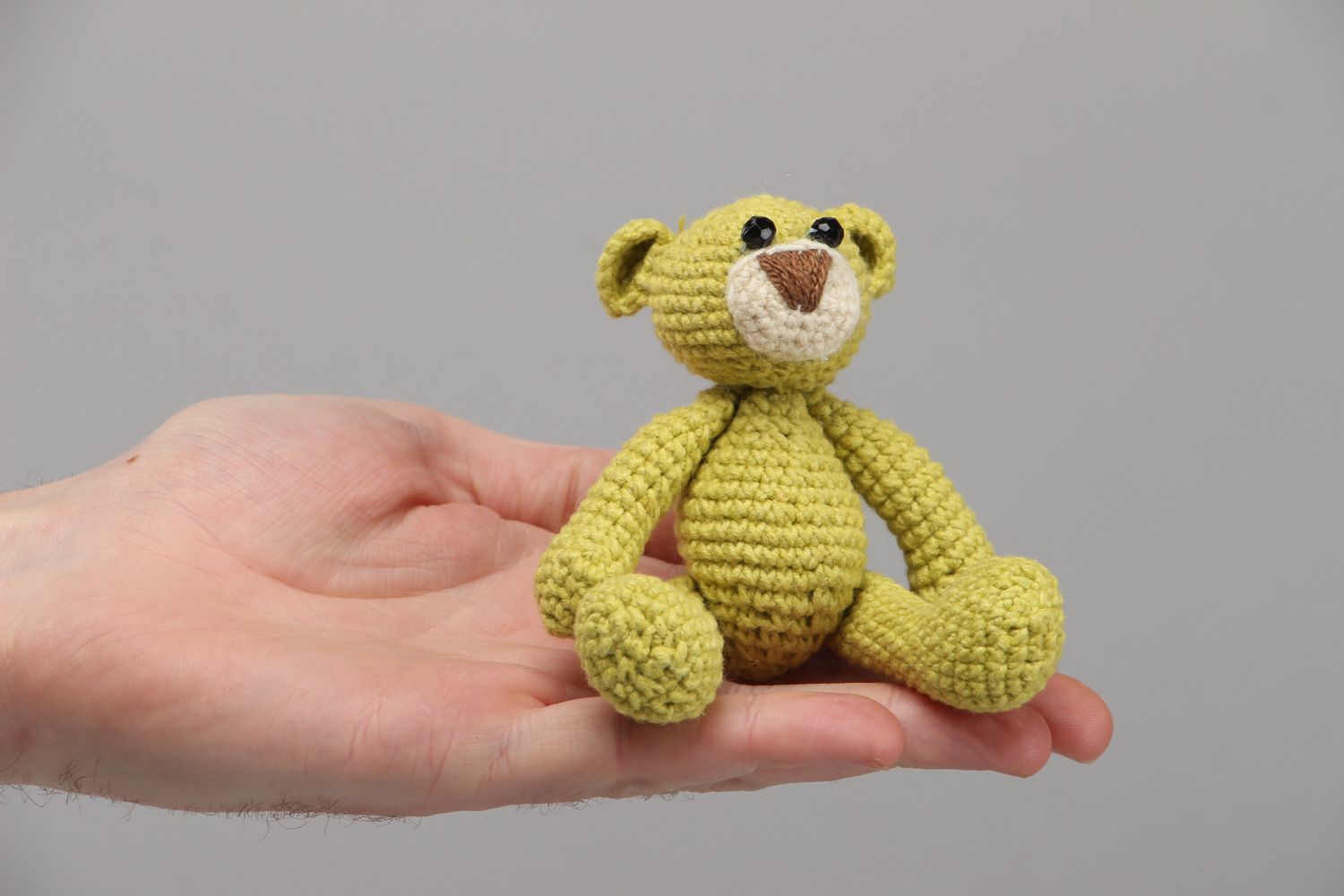 Soft crochet toy bear photo 4