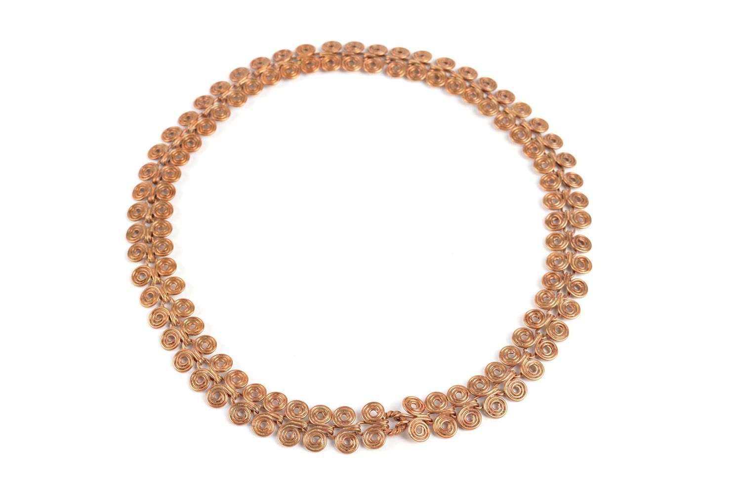 Handmade necklace unusual necklace designer accessory gift ideas copper jewelry photo 3