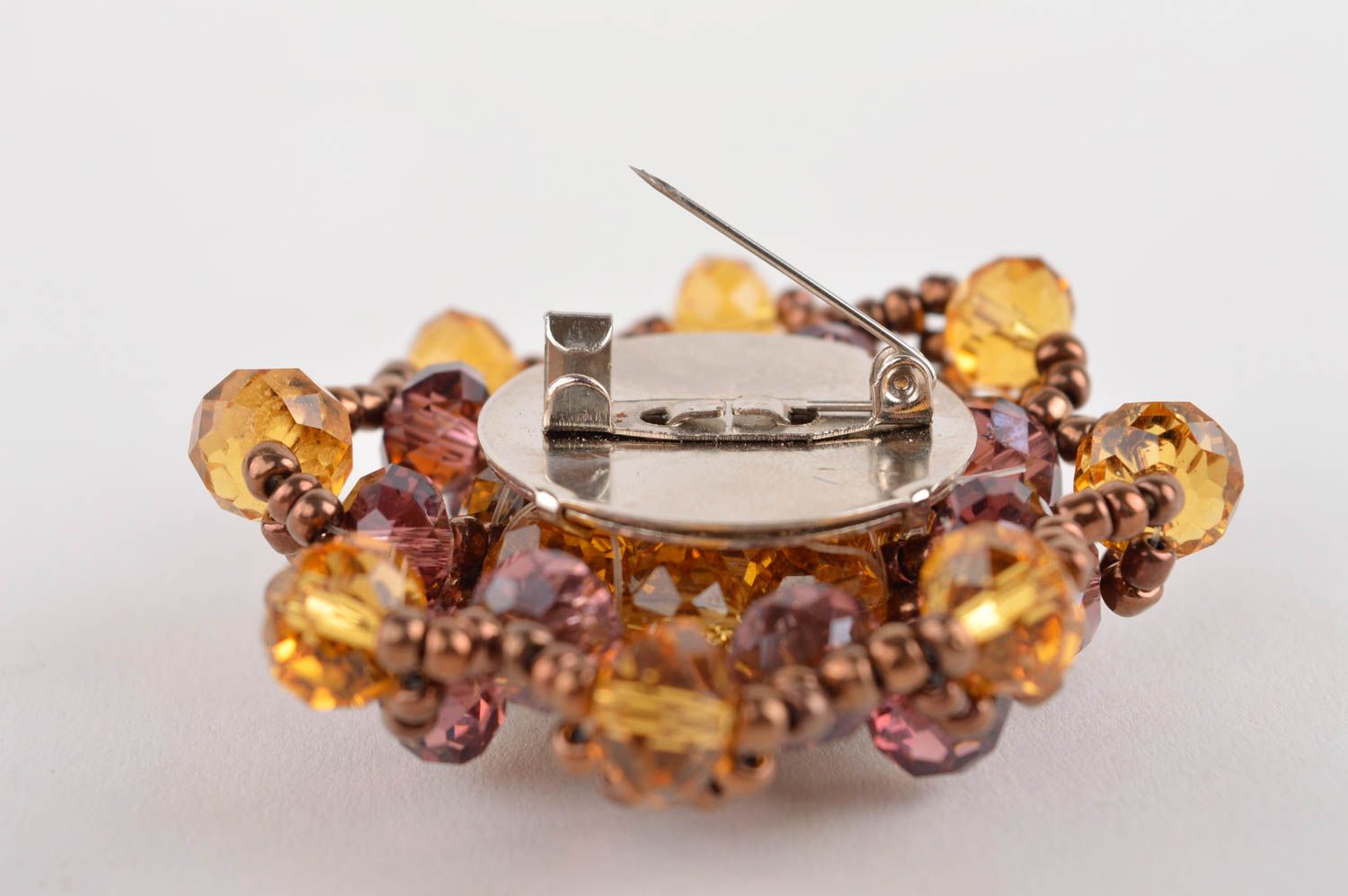 Stylish handmade beaded brooch jewelry artisan jewelry designs gifts for her photo 5