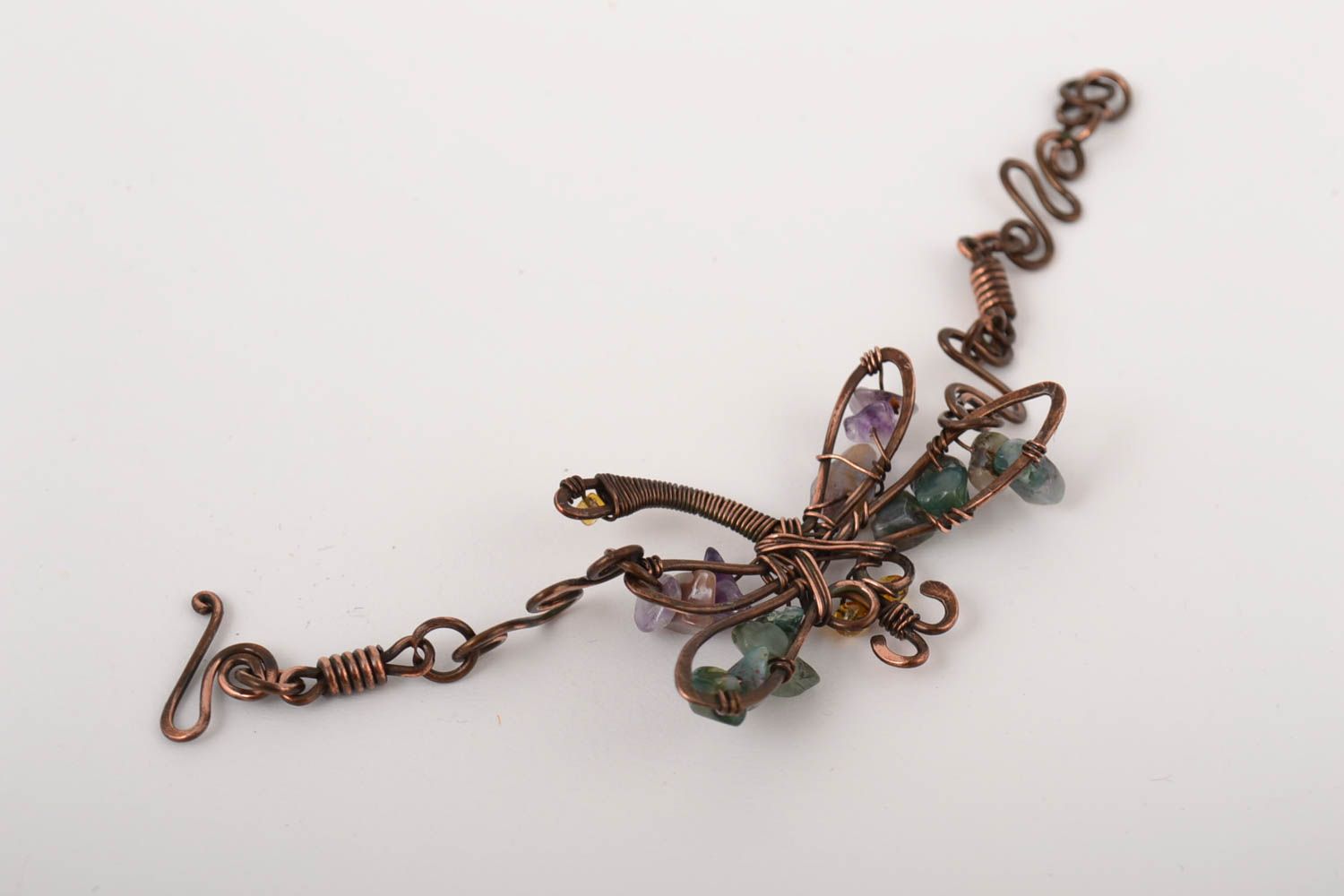 Handmade bracelet unusual accessory designer jewelry copper bracelet gift ideas photo 3