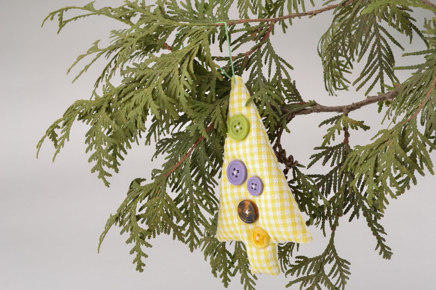 Toy pendant in the shape of fir tree photo 5