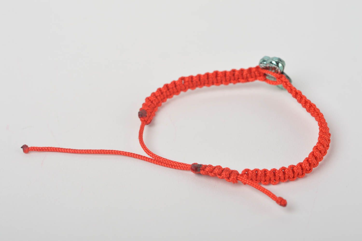 Браслет ручной работы браслет из шнурков плетеный браслет детский на завязках фото 5