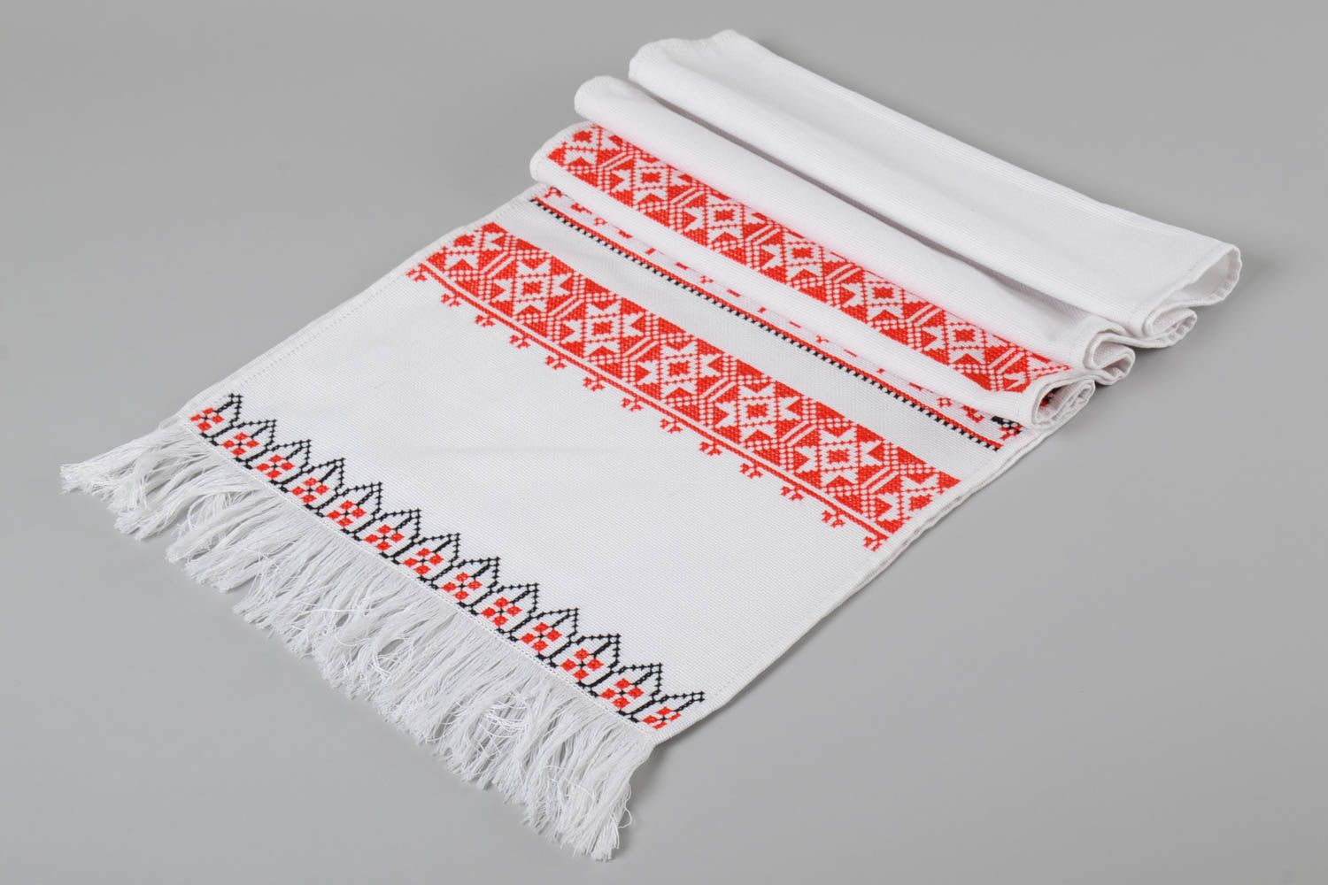 Handmade Handtuch bestickt Home Textil aus Baumwolle originelles Geschenk foto 2