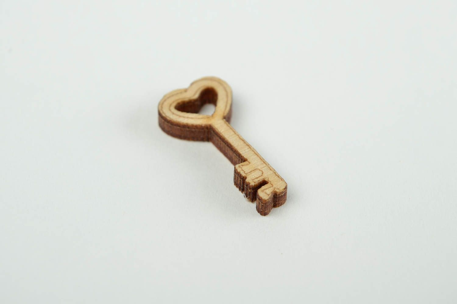 Kleine Figur handmade Haus Deko Figur zum Bemalen Schlüssel Holz Rohling foto 4