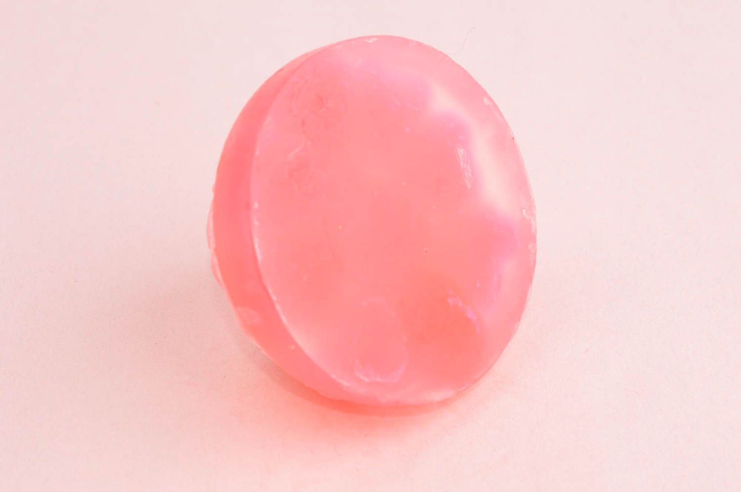 Handmade pink bath soap unusual natural cosmetics cute bath interior decor photo 3