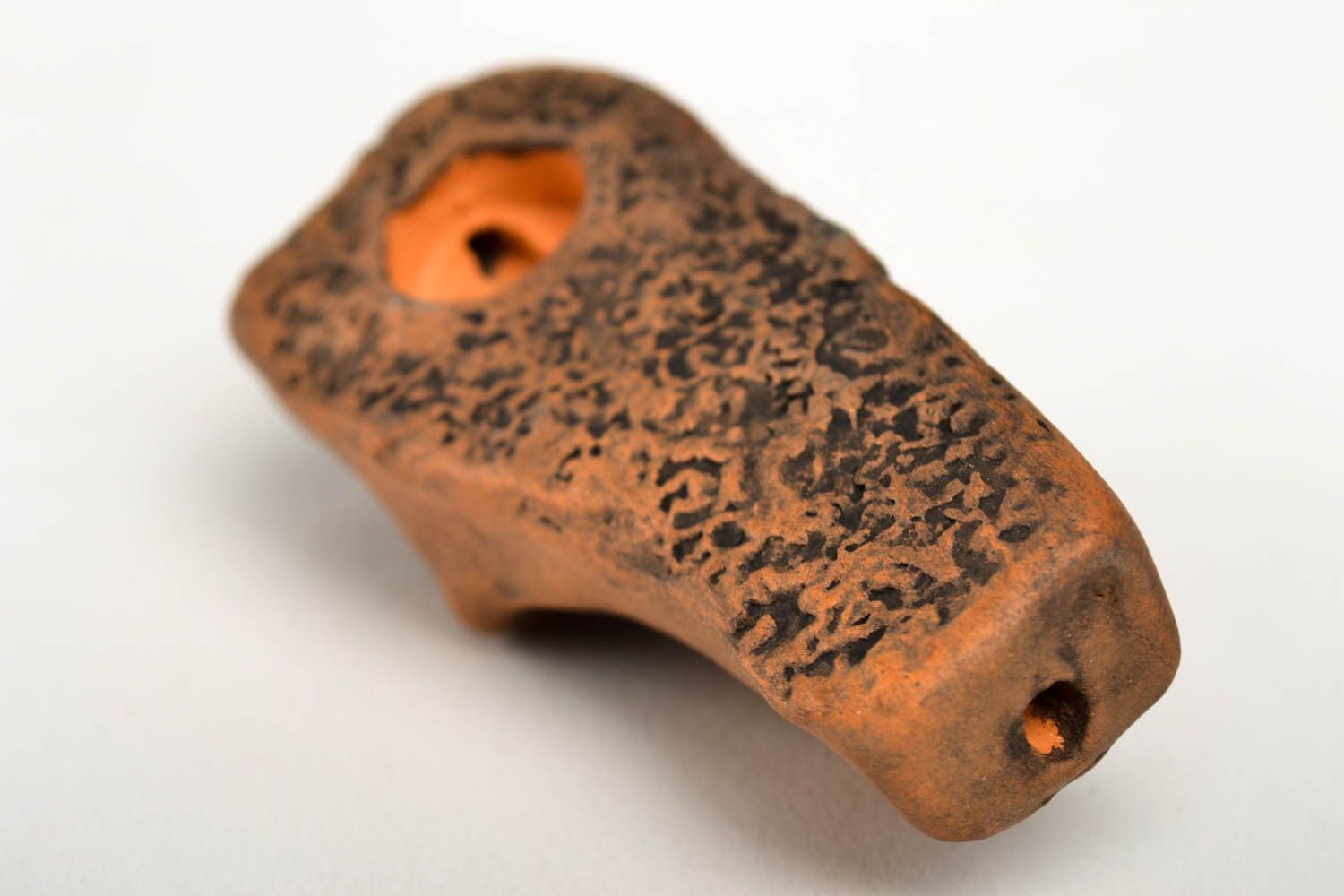 Handgemachte Keramik kleine Tabakpfeife Rauch Zubehör Geschenk aus Ton  foto 4