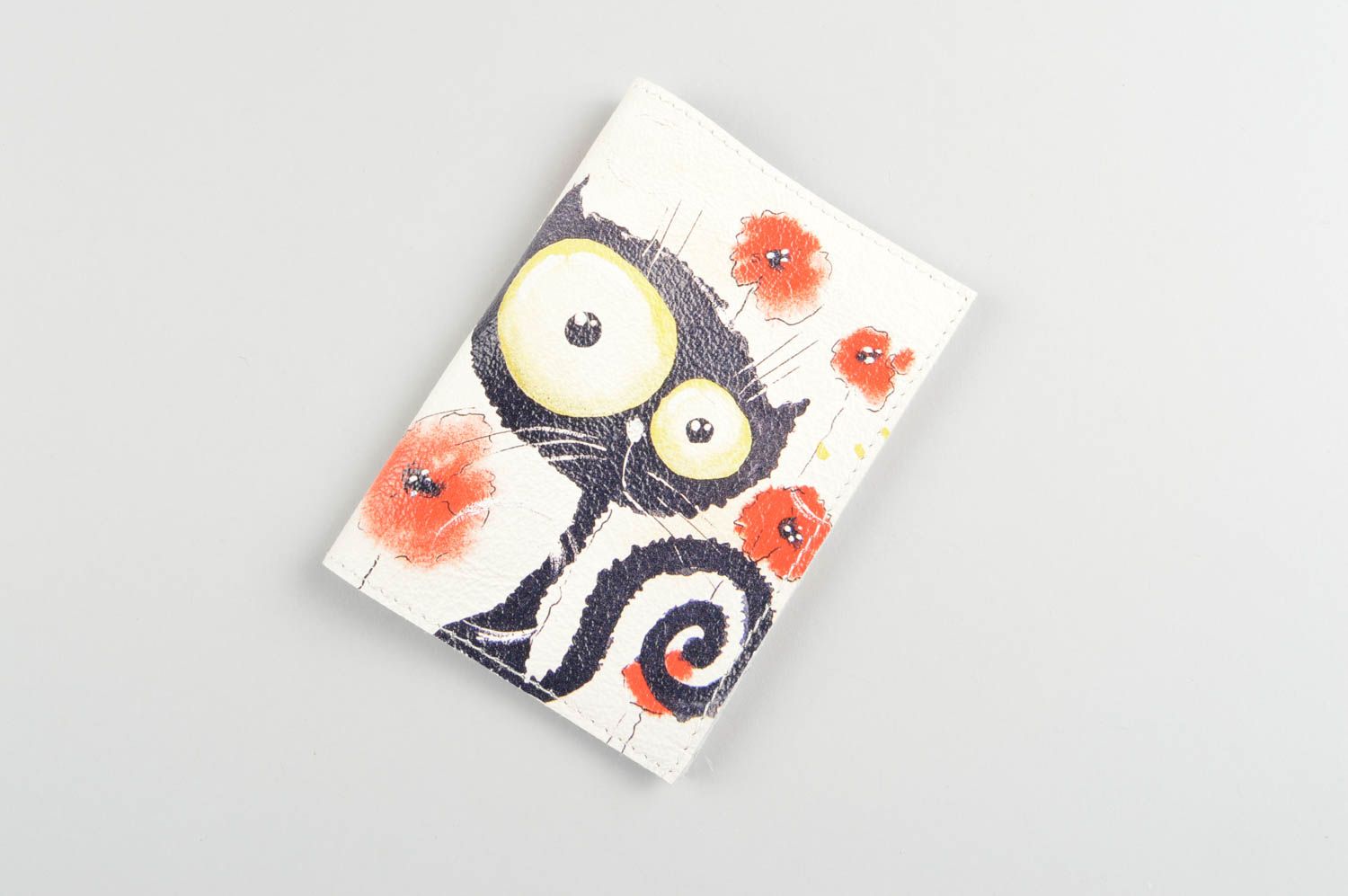 Reisepass Etui handgemachte Leder Passhülle kreatives Accessoire für Frauen foto 4