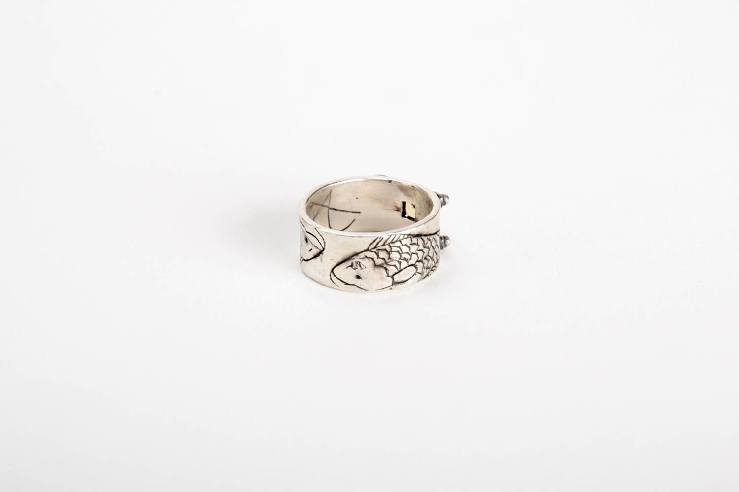 Серебряное кольцо ручной работы женское кольцо серебряное украшение с цитрином фото 3