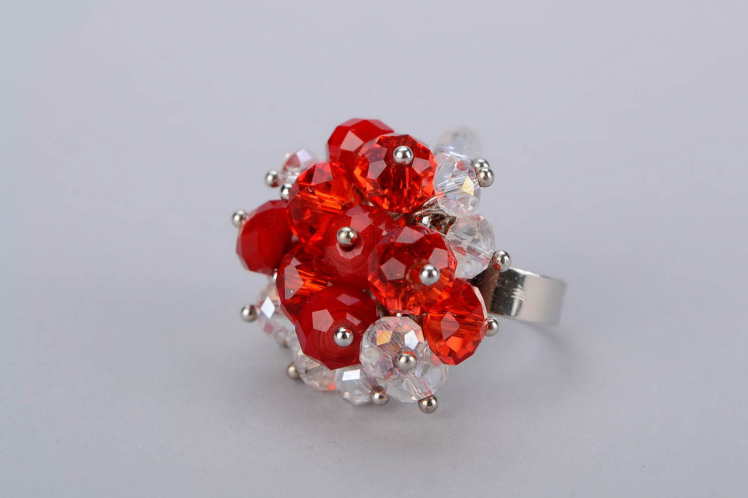 Ring with Czech crystal photo 3