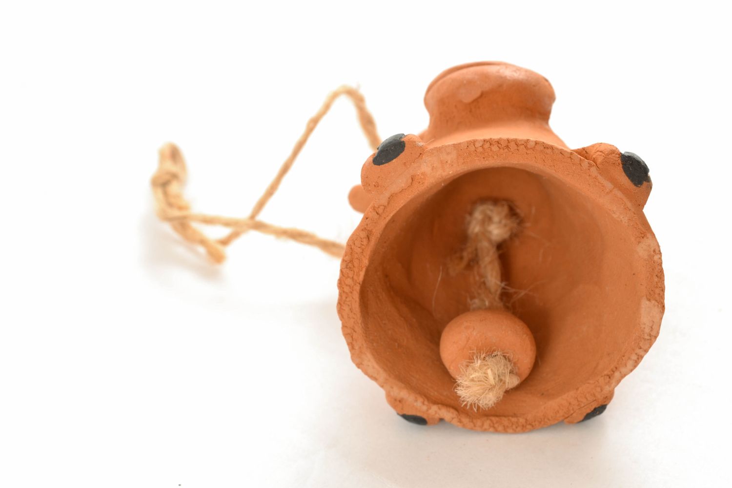 Designer ceramic bell in the shape of cheerful bull photo 3