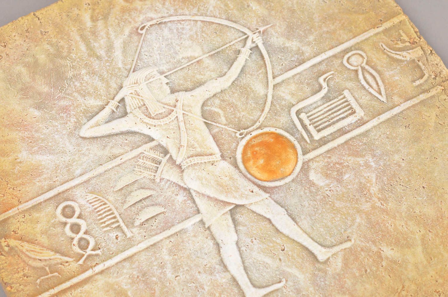 Керамическая плитка ручной работы из глины и шамота египетский Стрелец фото 10