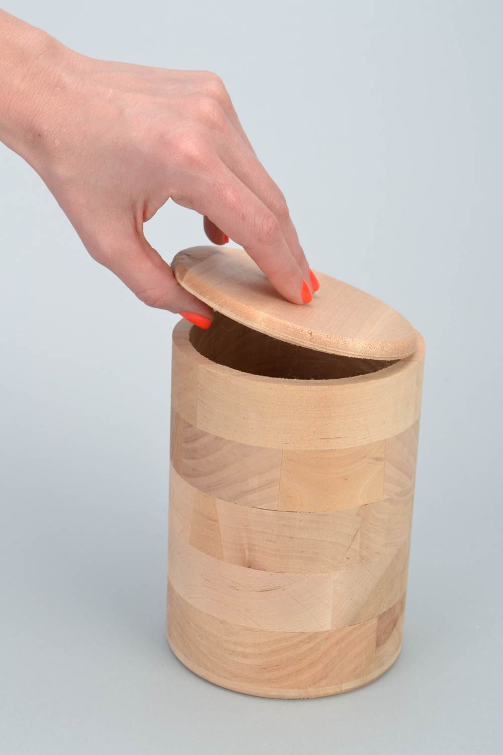 Boîte en bois pour le thé faite main à peindre ou décorer de serviettage photo 2