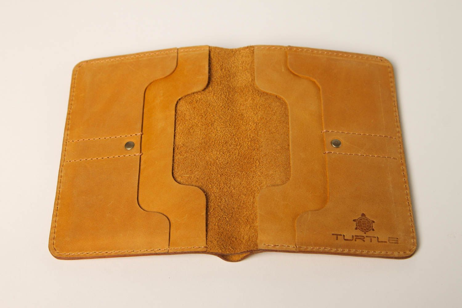 Портмоне ручной работы кожаный кошелек коричневый кожаный аксессуар стильный фото 2