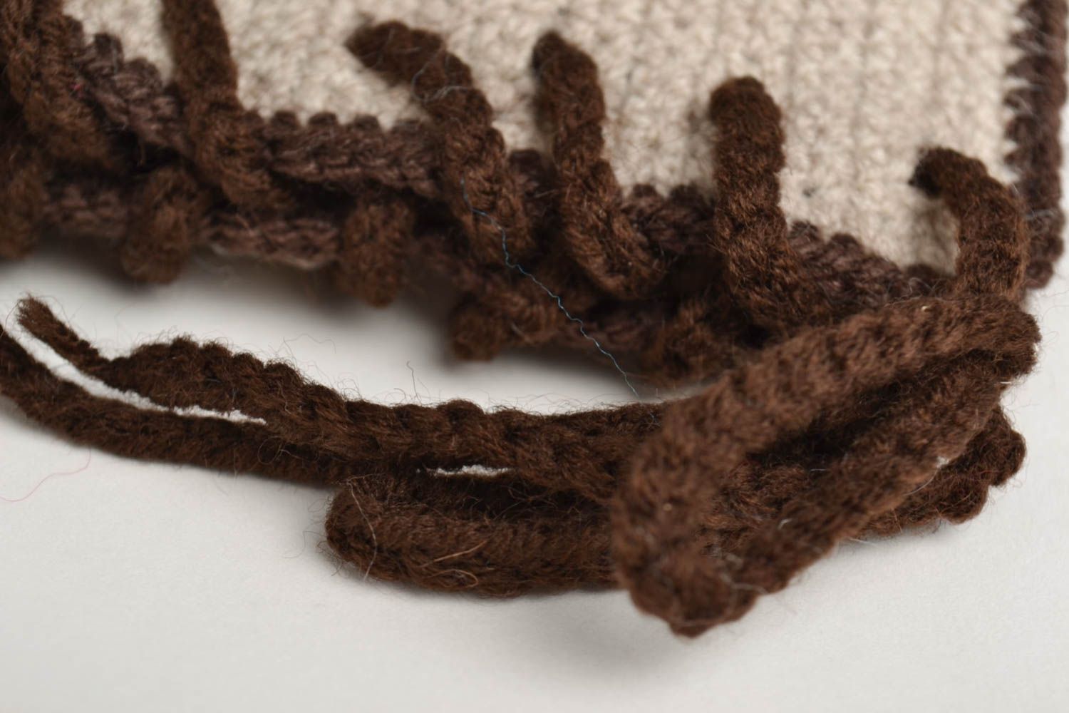 Pantoufles en laine fait main Chaussons laine 2 Accessoires enfant cadeau photo 3