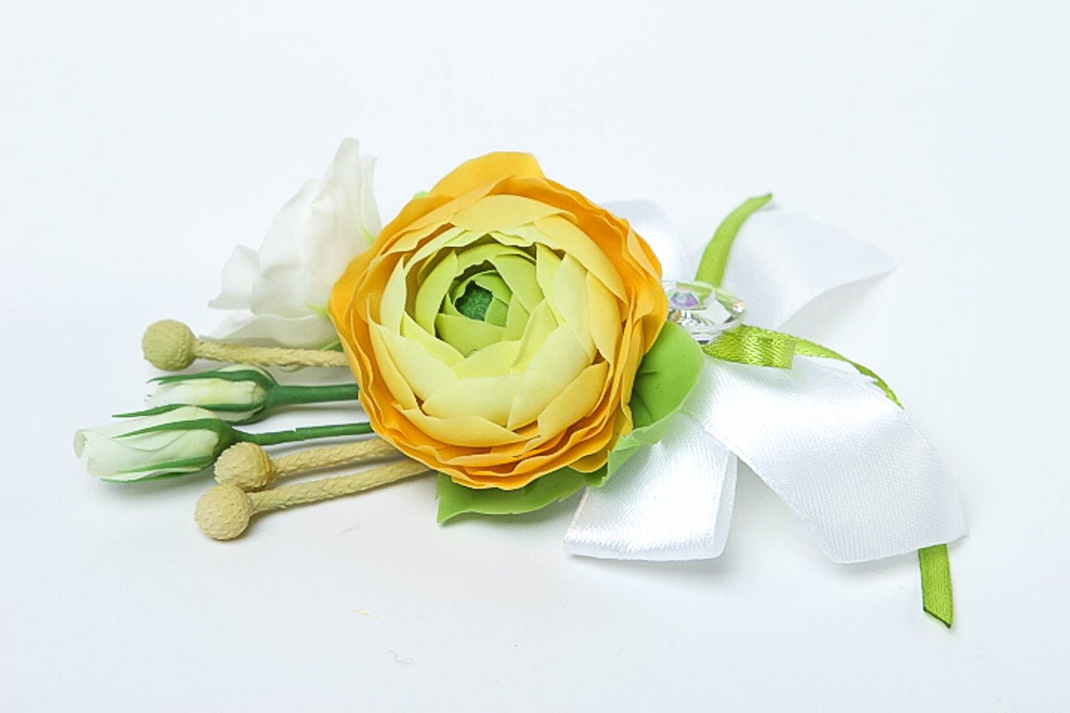 Ramillete de flores hecho a mano adorno para boda flores artificiales  foto 2