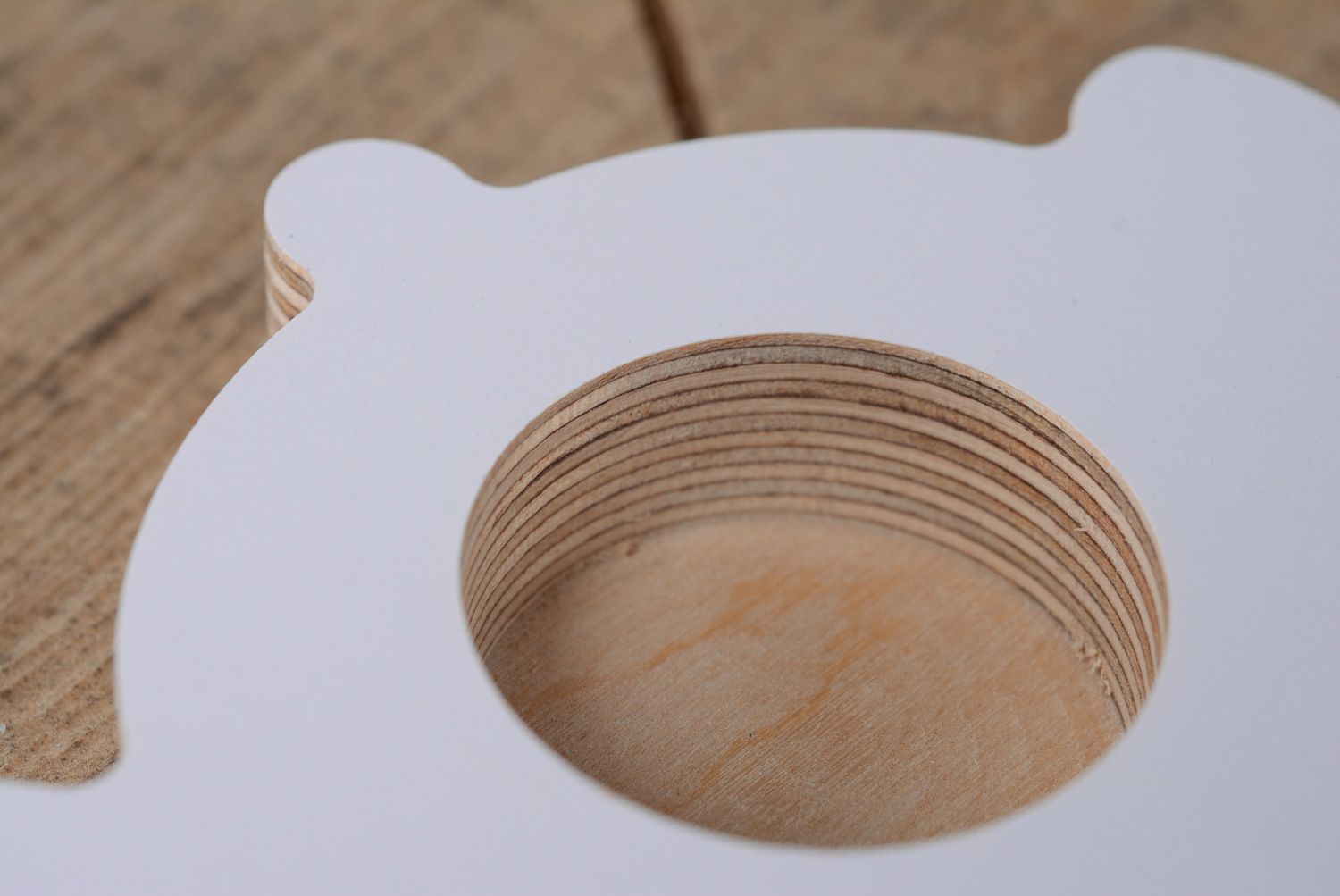 Handmade plywood candlestick in the shape of teapot photo 4