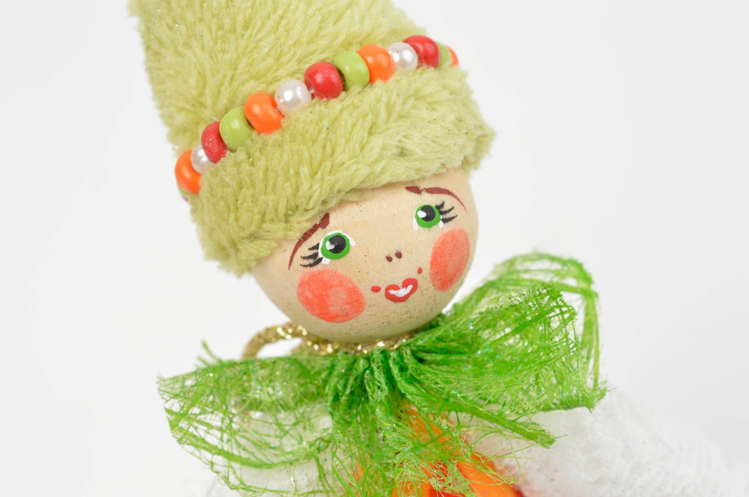 Bambola in stoffa fatta a mano giocattolo originale decorazione d’interni foto 5