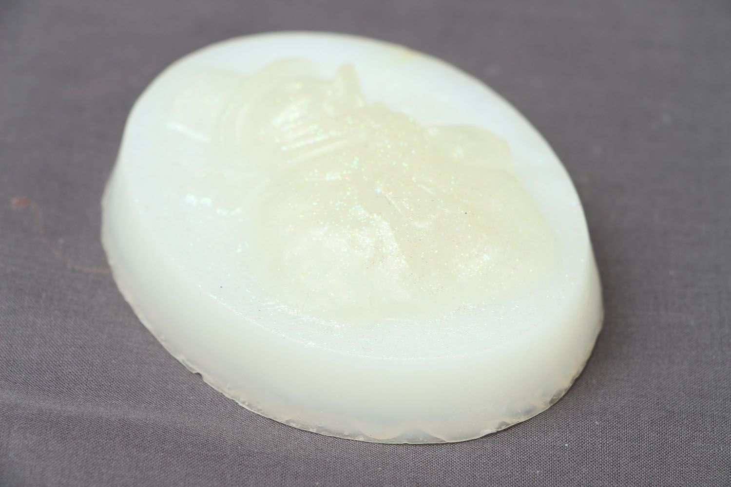 Homemade white soap photo 2
