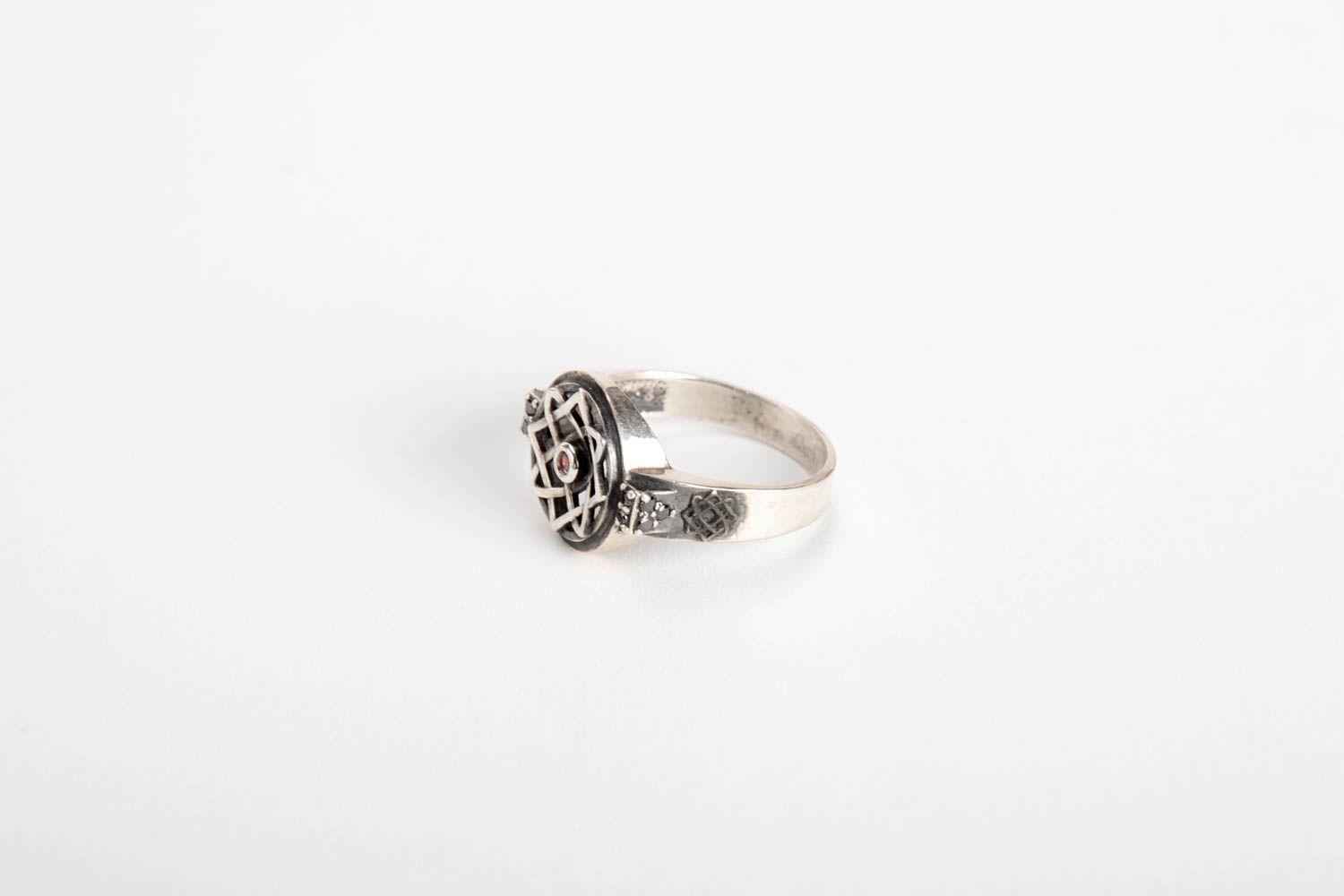 Мужское серебряное кольцо ручной работы красивое кольцо ювелирное изделие фото 2